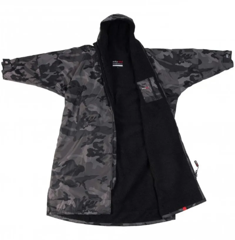 Dryrobe Adult Advance Long Sleeve Change Robe V3 Medium Black/Camo Black